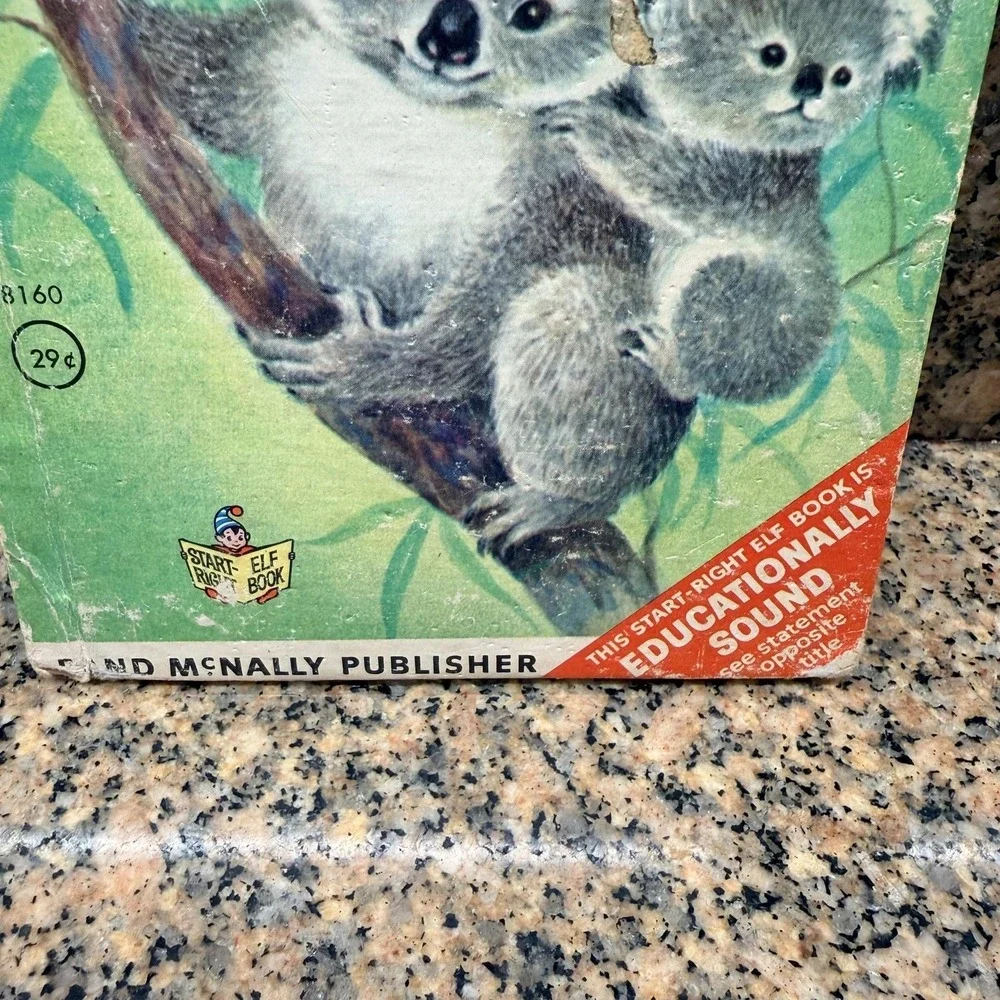Vintage 1969 Let's Find Koala Bears Ida Harper Simmons Rand McNally Elf Book